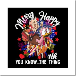 Funny Joe Biden Happy 4th Of You Know The Thing Confused 4th Posters and Art